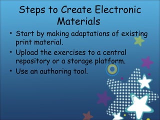 [CALL] Producing electronic material | PPT