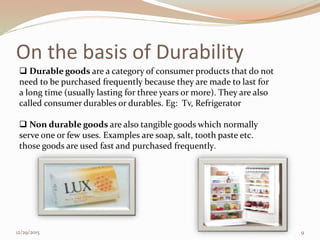 Durable Goods Sample Product | PPTX