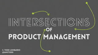 intersectionsof
Product management
C. Todd Lombardo
@iamctodd
 