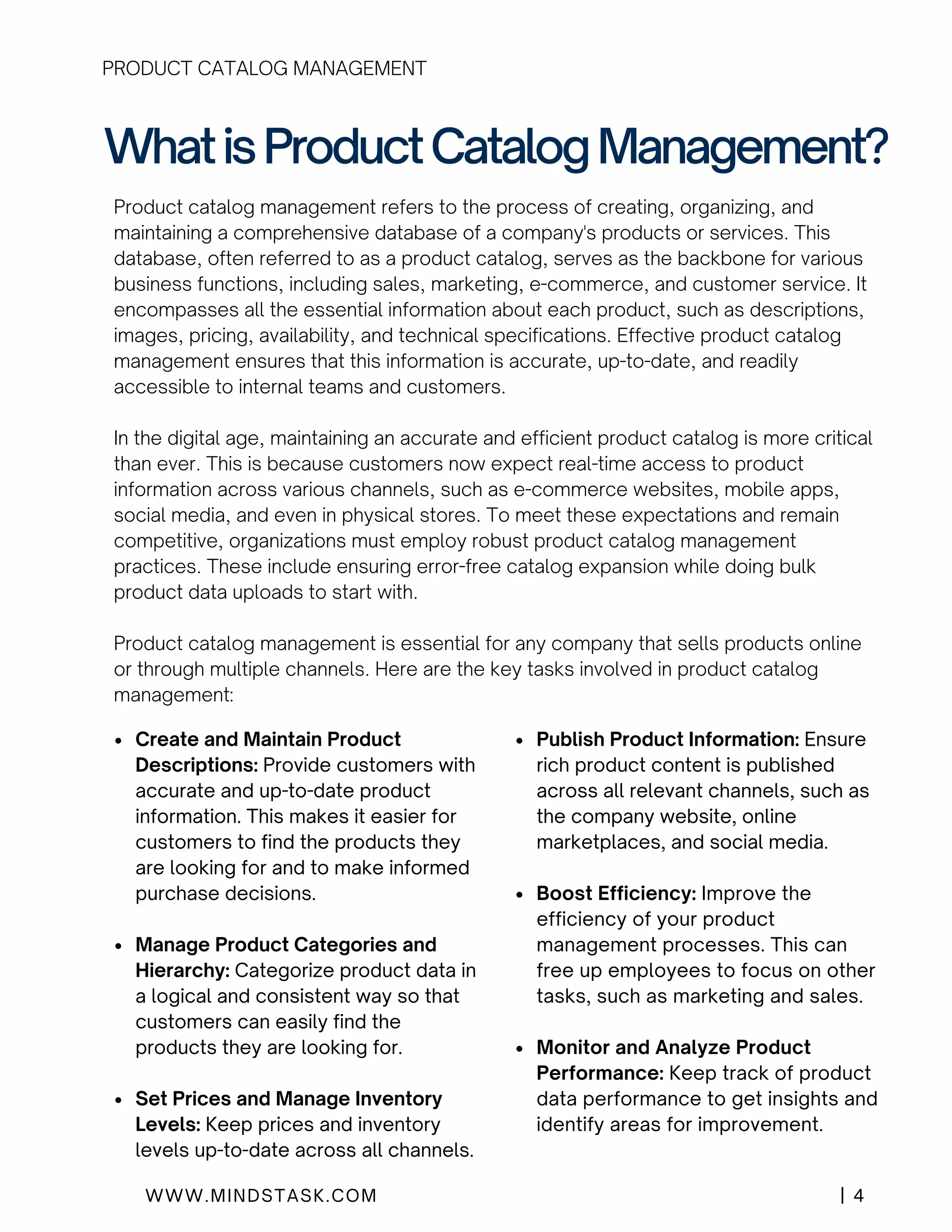 Product Catalog Management Challenges and Importance PDF