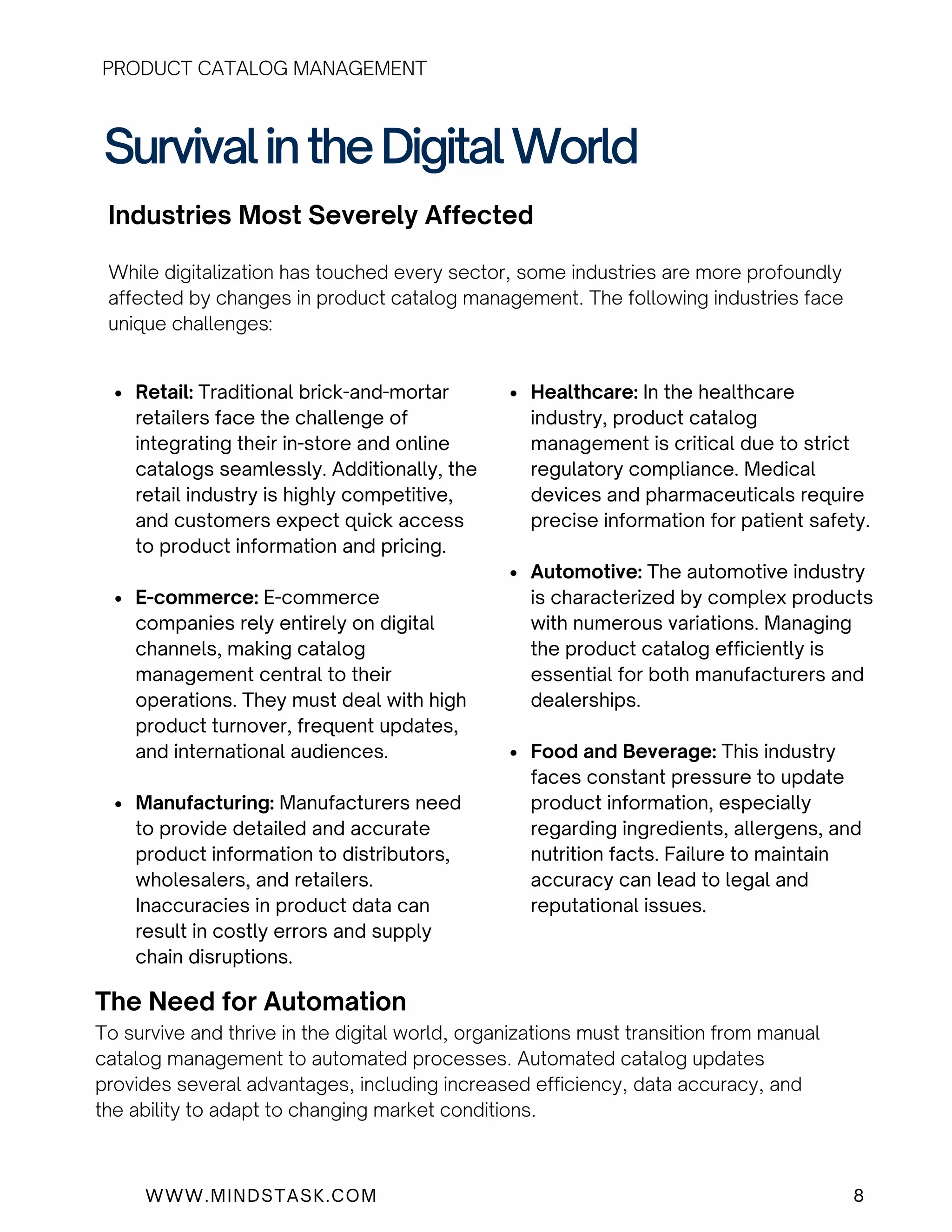 Product Catalog Management Challenges and Importance PDF