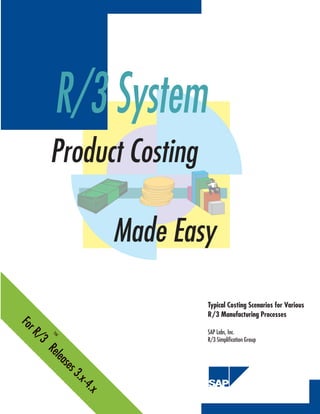 Typical Costing Scenarios for Various
R/3 Manufacturing Processes
SAP Labs, Inc.
R/3 Simplification Group
F
o
r
R
/
3
R
e
l
e
a
s
e
s
3
.
x
-
4
.
x
™
R/3 System
Product Costing
Made Easy
 
