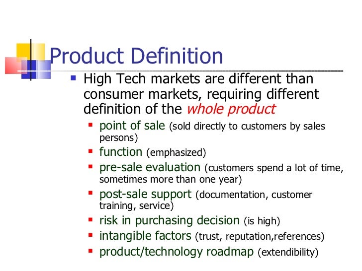 Product Definition