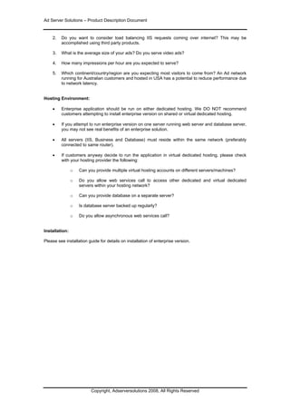Product Description Document | PDF