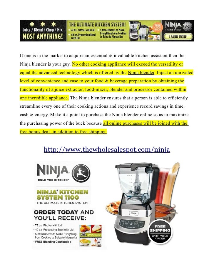 Ninja 1100 Blender Greatly Simplifying Kitchen Duties