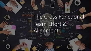 22
The Cross Functional
Team Effort &
Alignment
 