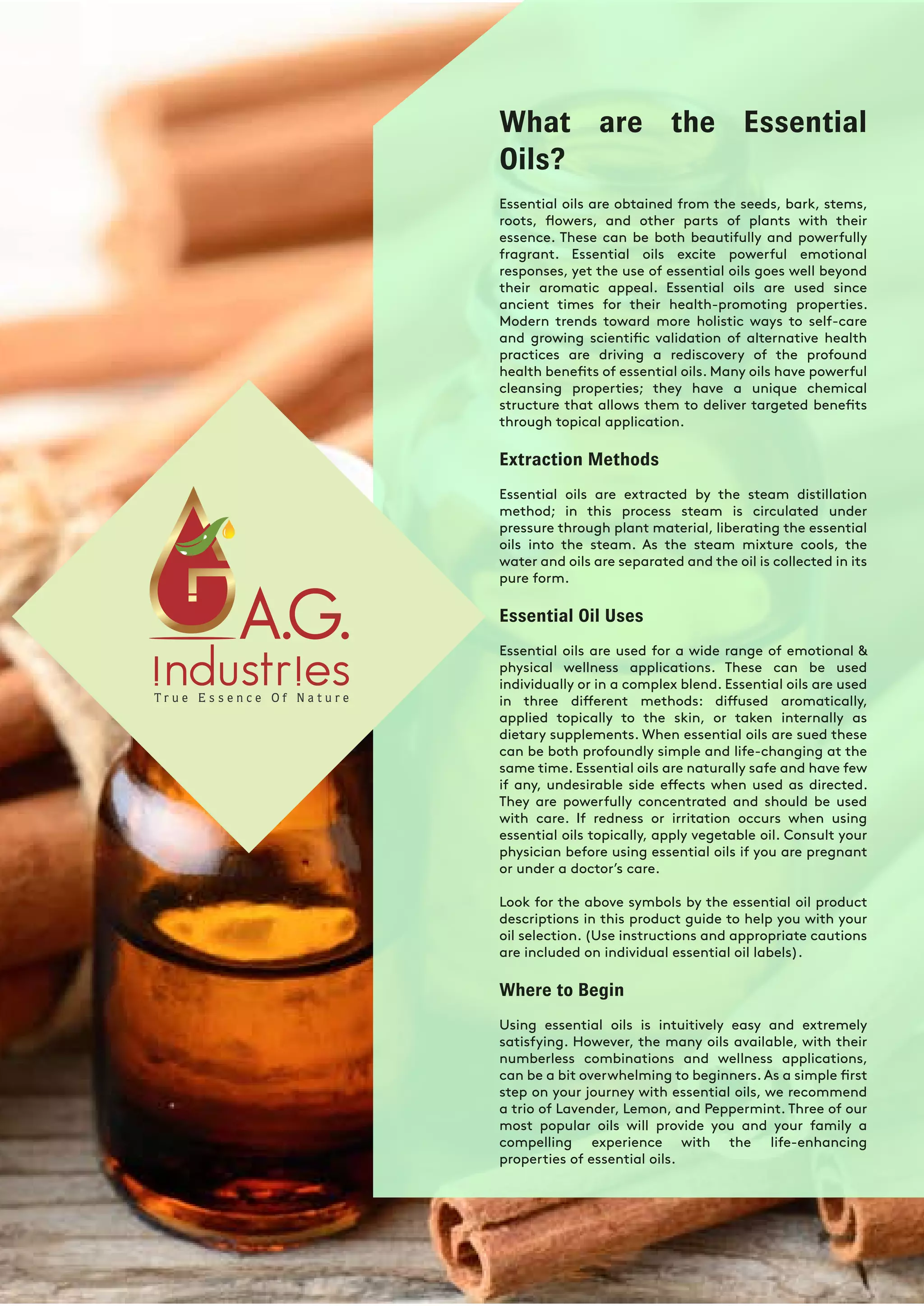 Natural Oil Product list Catalog PDF