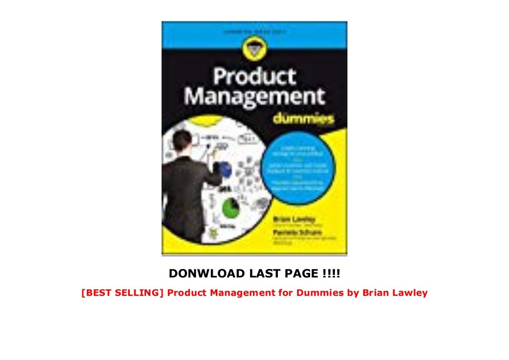 [BEST SELLING] Product Management for Dummies by Brian Lawley