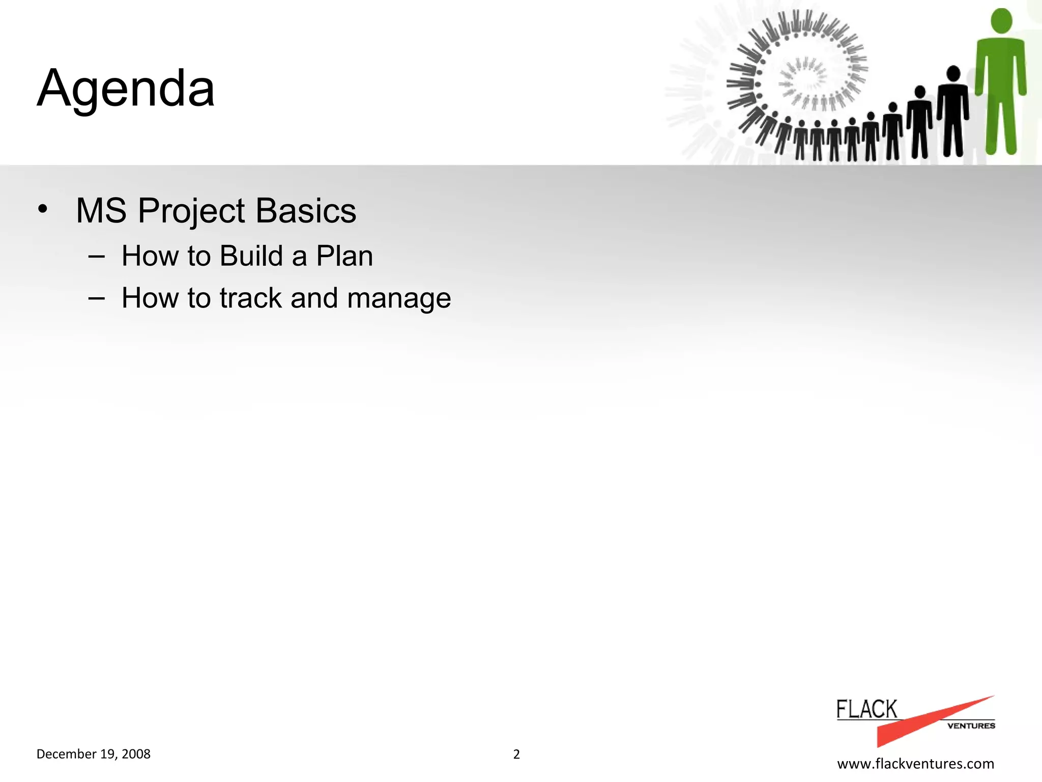 Product Management Training MS Project Training PPT