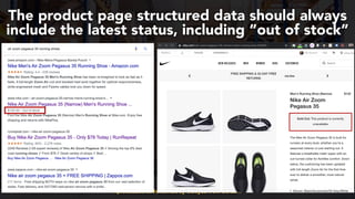 #productseo at #smxwest by @aleyda from @orainti
The product page structured data should always
include the latest status, including “out of stock”
 