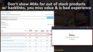 #productseo at #smxwest by @aleyda from @orainti
Don’t show 404s for out of stock products
w/ backlinks, you miss value & is bad experience
 