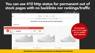 SEO for Changing E-commerce Product Pages - How to Optimize your Online Store Products URLs