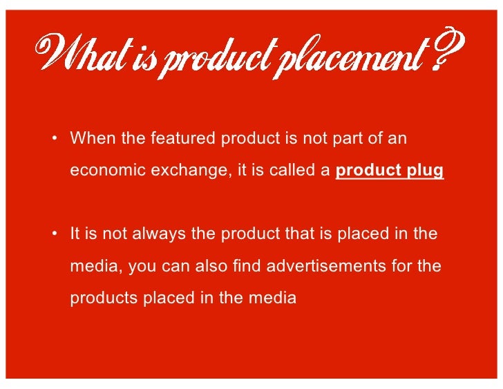 😍 What is an example of product placement. What Is Product Placement