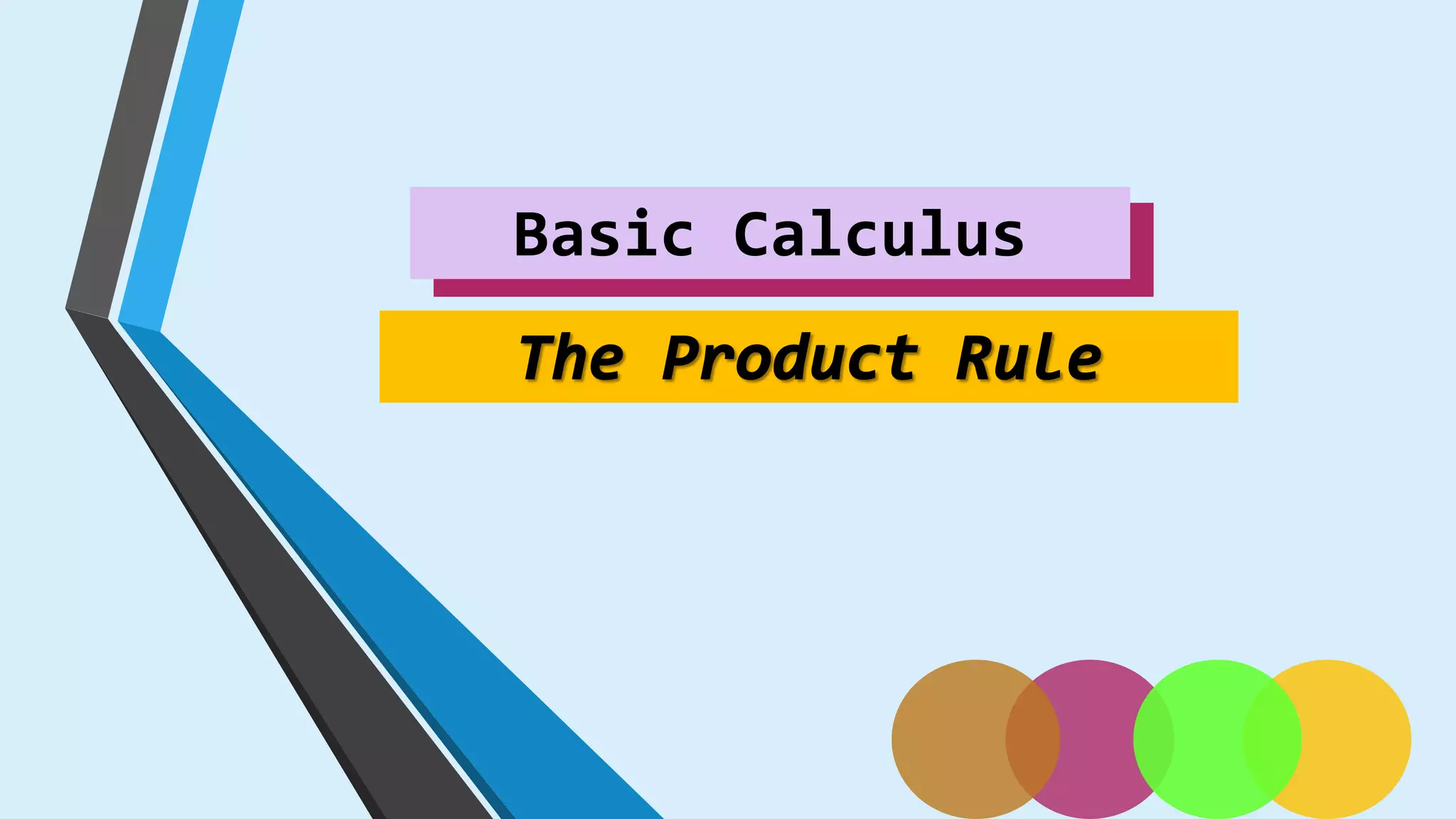 Product Rule PPT Product Rule PPT