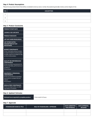 Product scope template word DOTX Product scope template word DOTX