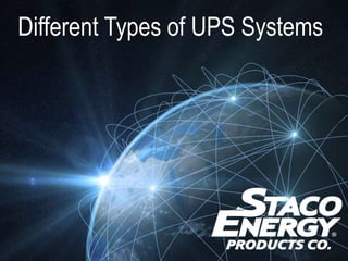 Different Types of UPS Systems
 