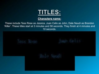 Research on the Film Hallway (Short Horror Film) | PPT