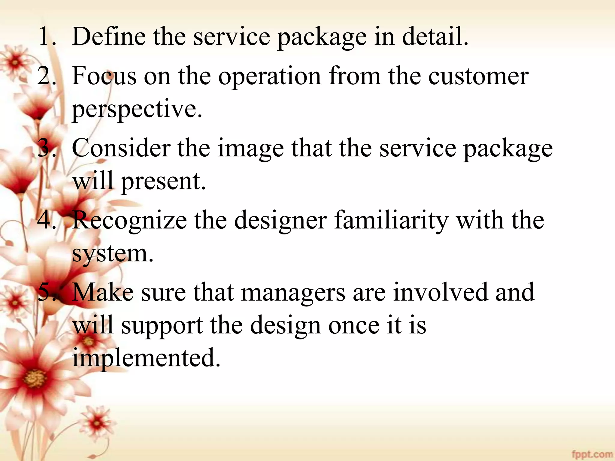 Product and service design | PPTX