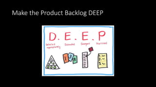 Make the Product Backlog DEEP
 