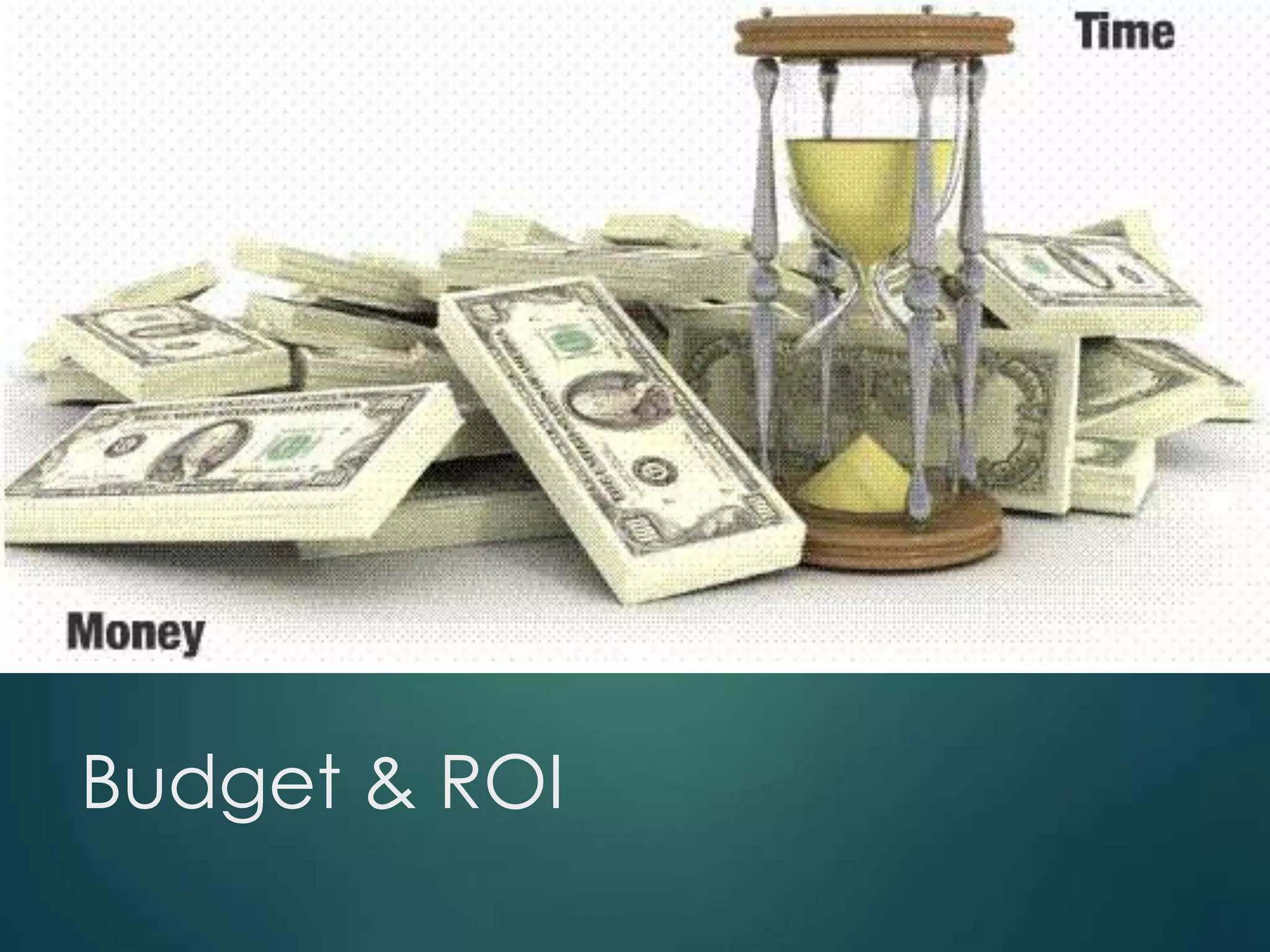 Budget & ROI

 