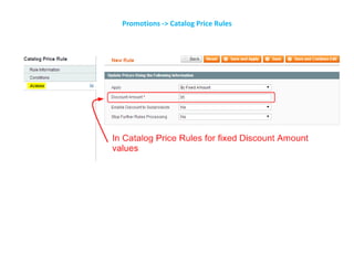 Promotions -> Catalog Price Rules
 