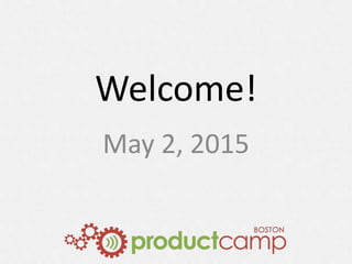 Welcome!
May 2, 2015
 