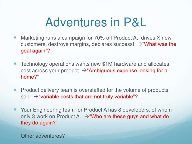 what is p and l