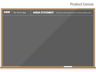 Vision Statement Provide	
  a	
  mobile	
  applica4on	
  to	
  monitor	
  building	
  status	
  Name The	
  Home	
  App	
 ...