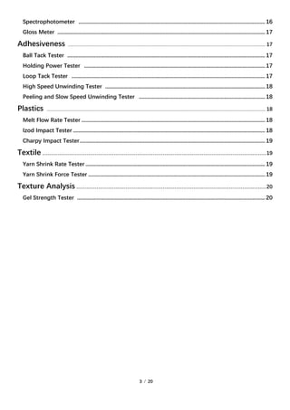 Instrument Testing Guide Pack Cell Instruments Testing equipment catalog about testing packaging ...