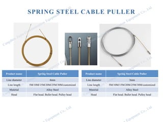Spring For Cable Pulling Product Catalog FO Installation Tools from China | PDF