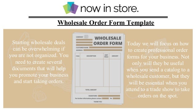 catalogue order form template