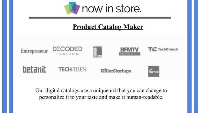 product catalog maker now in store