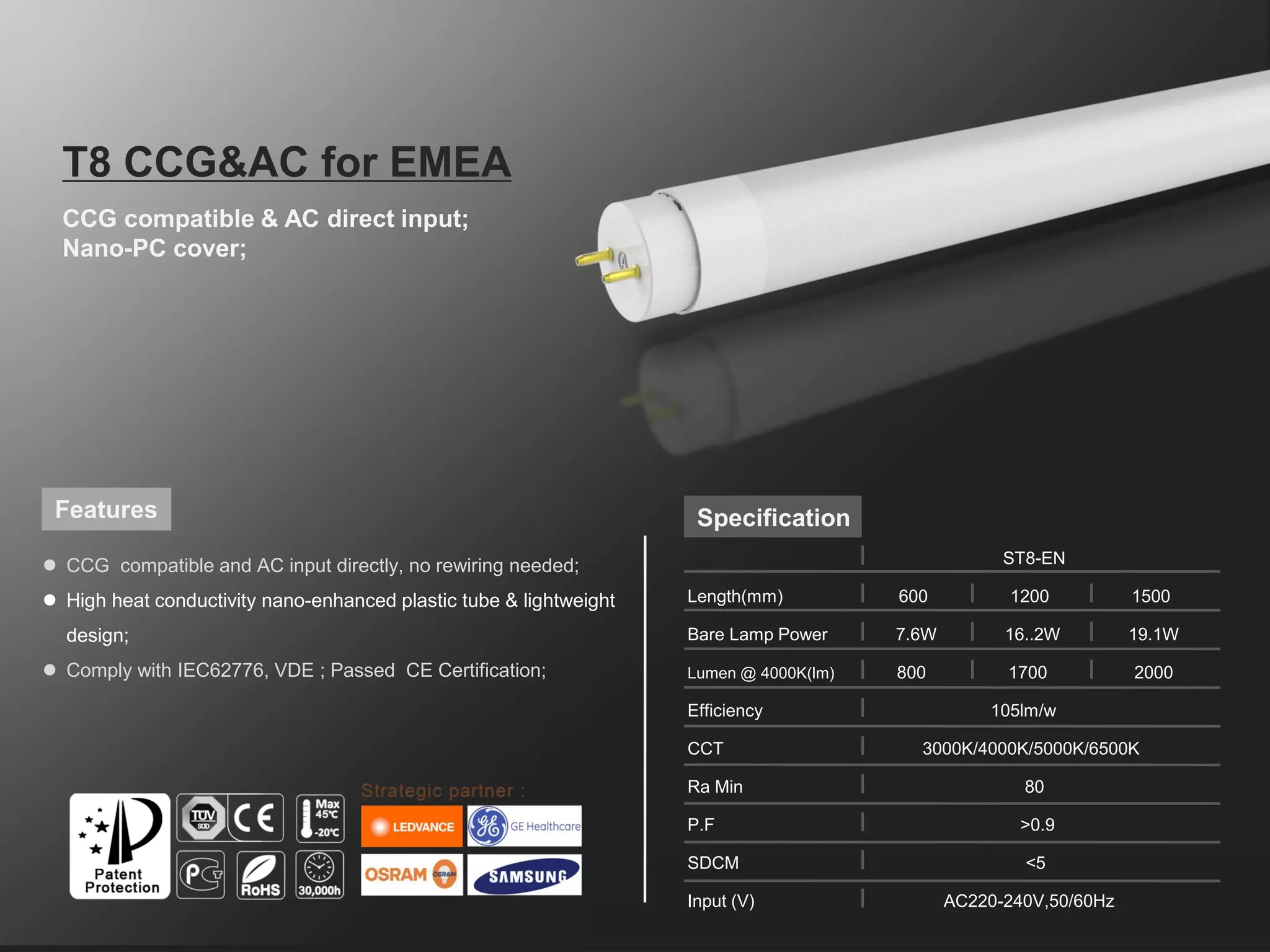 Product catalog of led tube lights | PDF