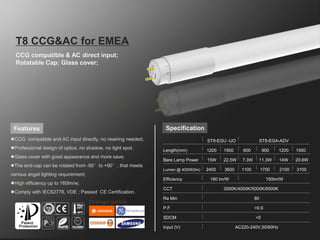 Product catalog of led tube lights | PDF