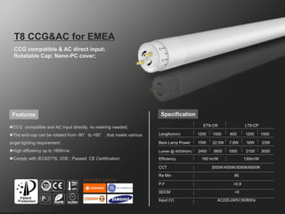 Product catalog of led tube lights | PDF