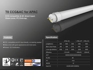 Product catalog of led tube lights | PDF