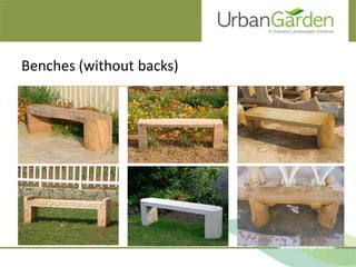 Benches (without backs)
 