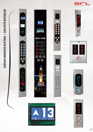 C O M P L E T E E L E VAT O R S O L U T I O N Ssurfacemountedbuttons/sıvaüstübutonlar
sf 53
 