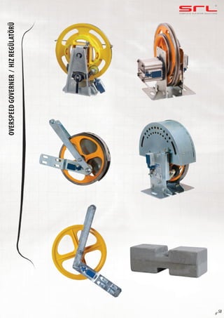 C O M P L E T E E L E VAT O R S O L U T I O N SOverSpeedGoverner/HIZREGÜLATÖRÜ
sf 58
 