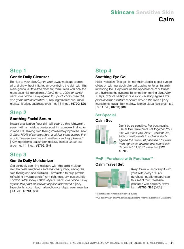 arbonne calm line
