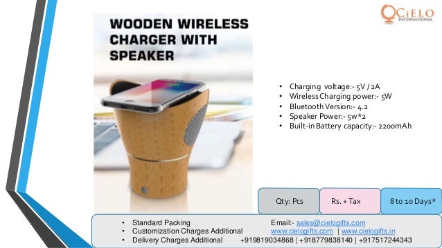 xech wooden wireless speaker
