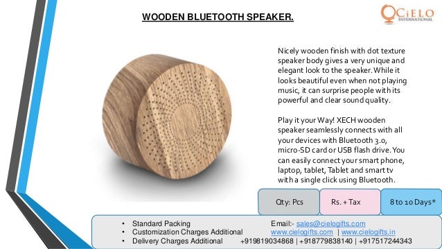 xech wooden bluetooth speaker