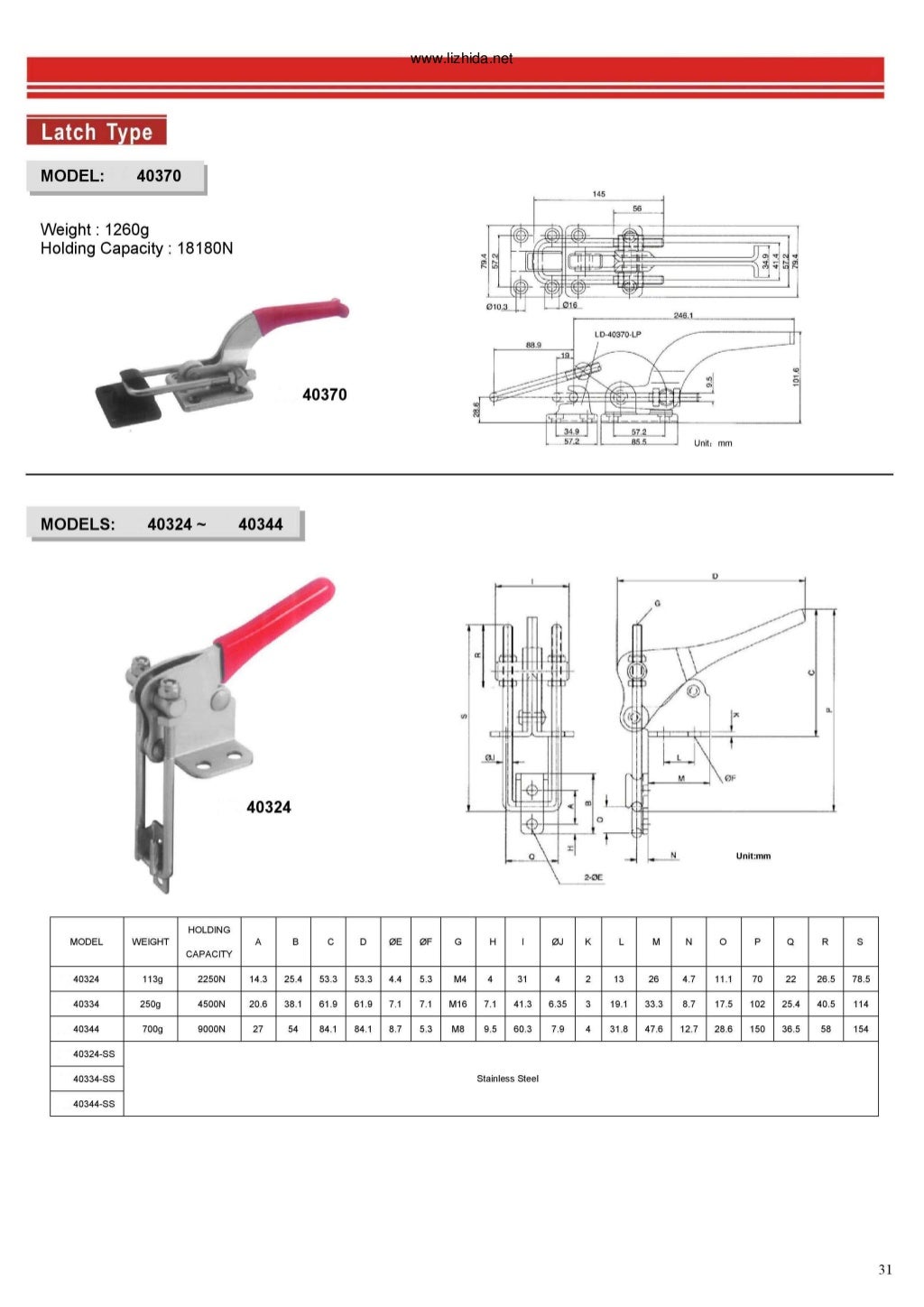 Toggle Clamp catalog