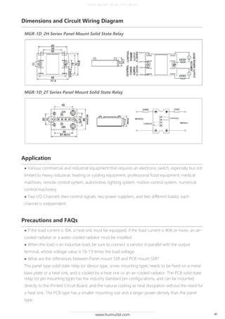 Solid State Relay Product catalogue [huimultd] v2.1 | PDF