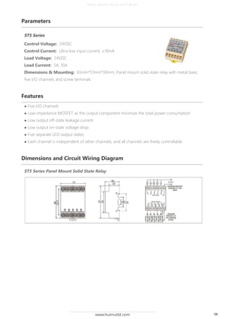 Solid State Relay Product catalogue [huimultd] v2.1 | PDF