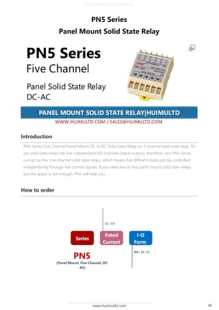 Solid State Relay Product catalogue [huimultd] v2.1 | PDF