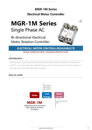 Solid State Relay Product catalogue [huimultd] v2.1 | PDF