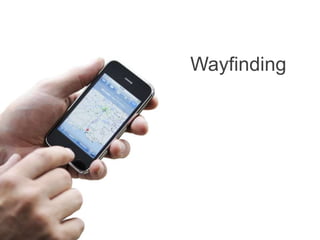 The good and the bad of mobile
Wayfinding
 