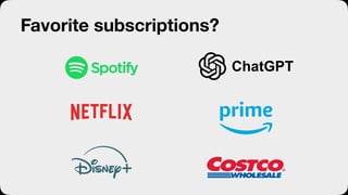Favorite subscriptions?
 