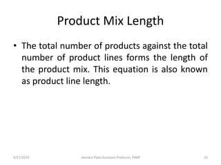 Product concept, level , classification, mix and product life cycle and ...